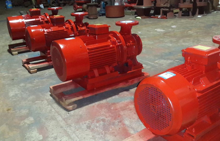 晋江客户预定的消防泵生产完工，质量不错